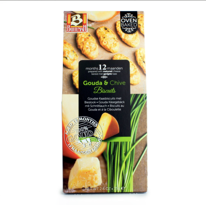 Gouda & Chive Crunchy Biscuits