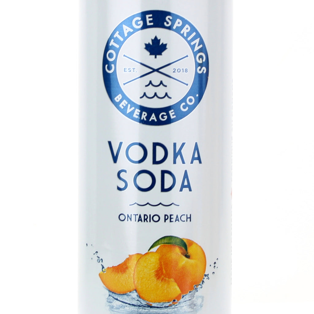 Cottage Spring Ontario Peach Vodka Soda